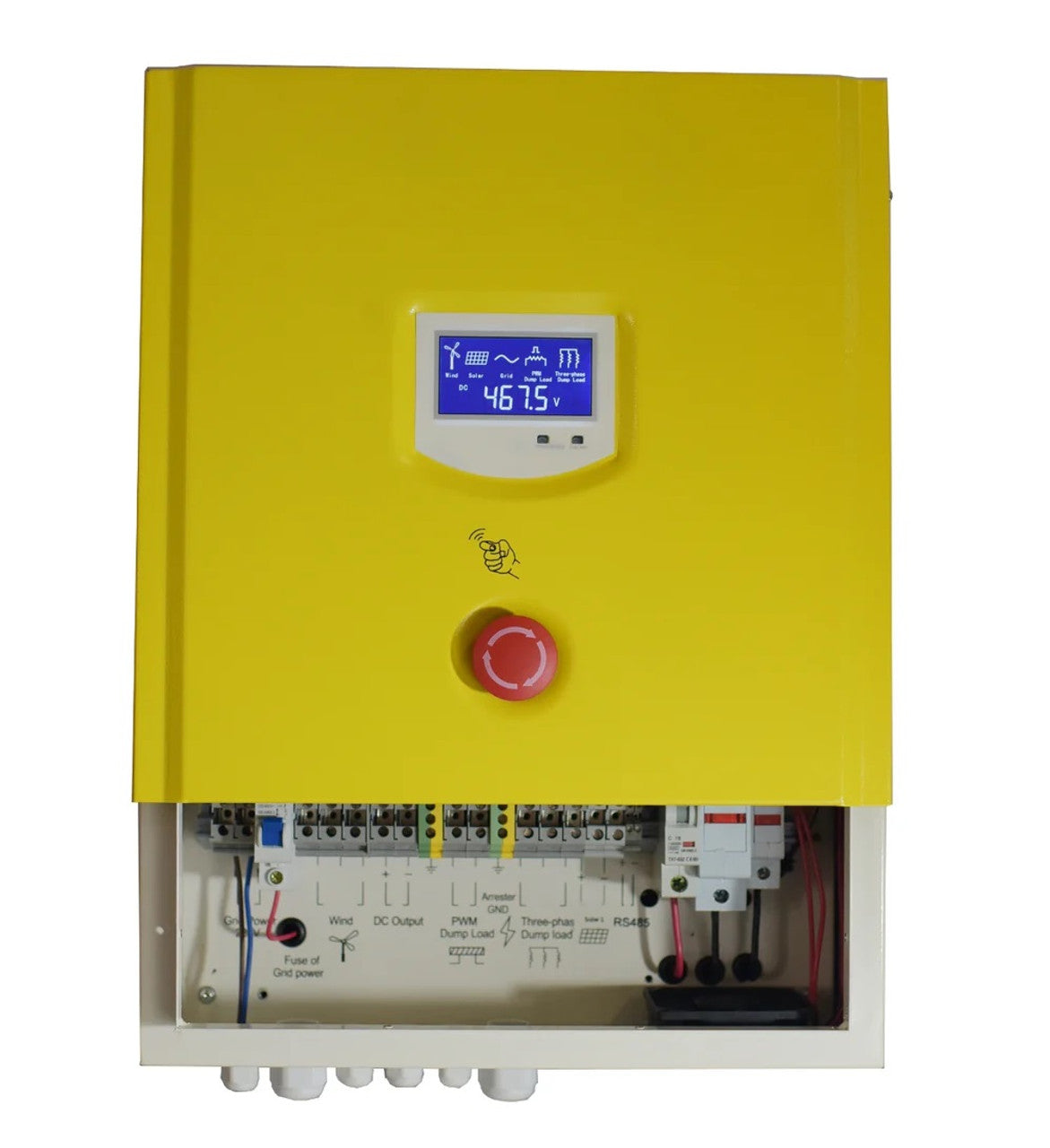 Complete Heli 2KW On-Grid Wind Turbine Set with Inverter and Controller – Installation Kit for Grid Feed