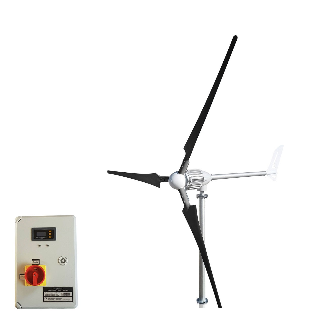 Kit i-1000W 24V Wind Turbine Wind Generator & Hybrid Charge Controller & Tower