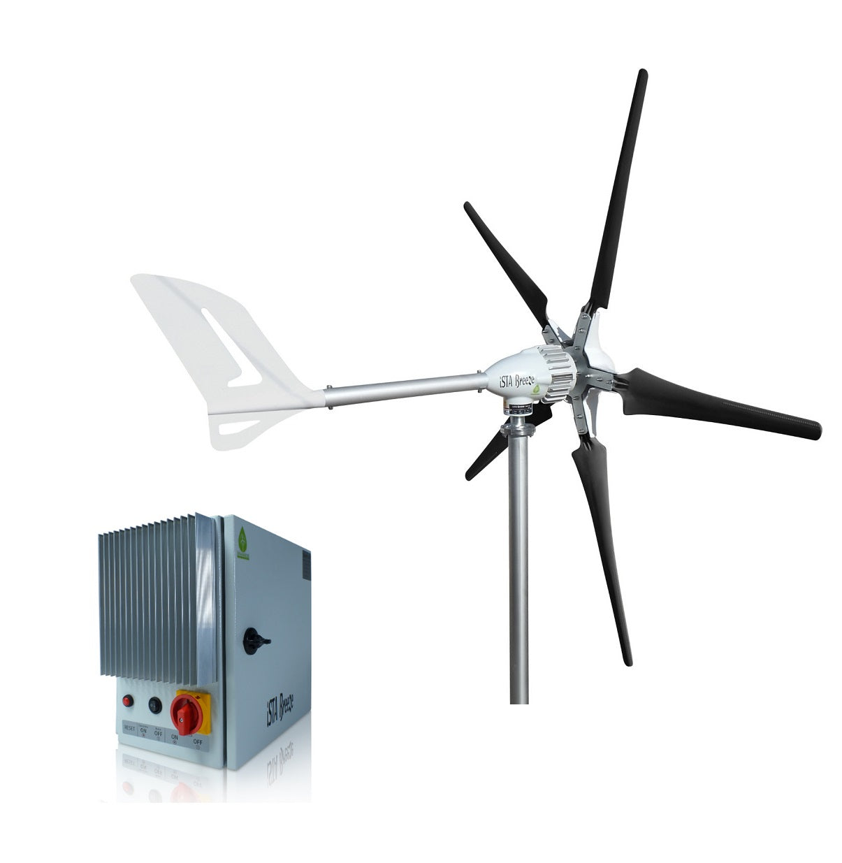 Kit i-1500W 48V Wind Turbine Wind Generator & Charge Controller (for Acid & Gel Battery) & Tower