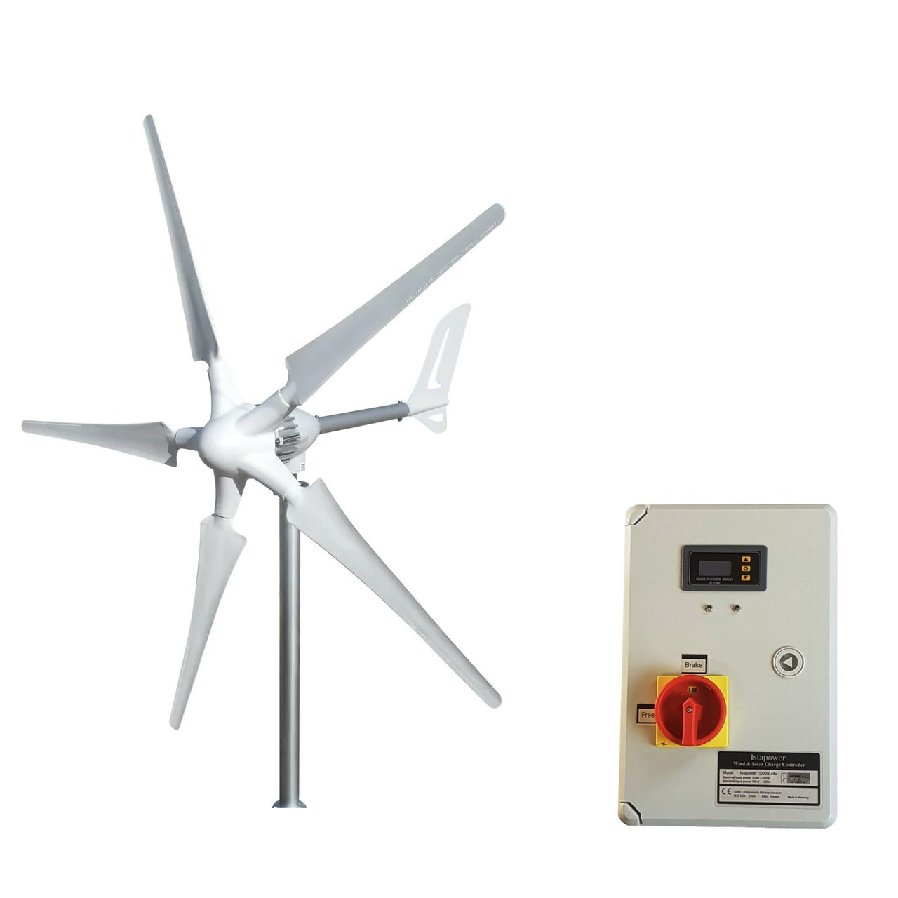Kit i-700W 12V Wind Turbine Wind Generator & Hybrid Charge Controller & Tower