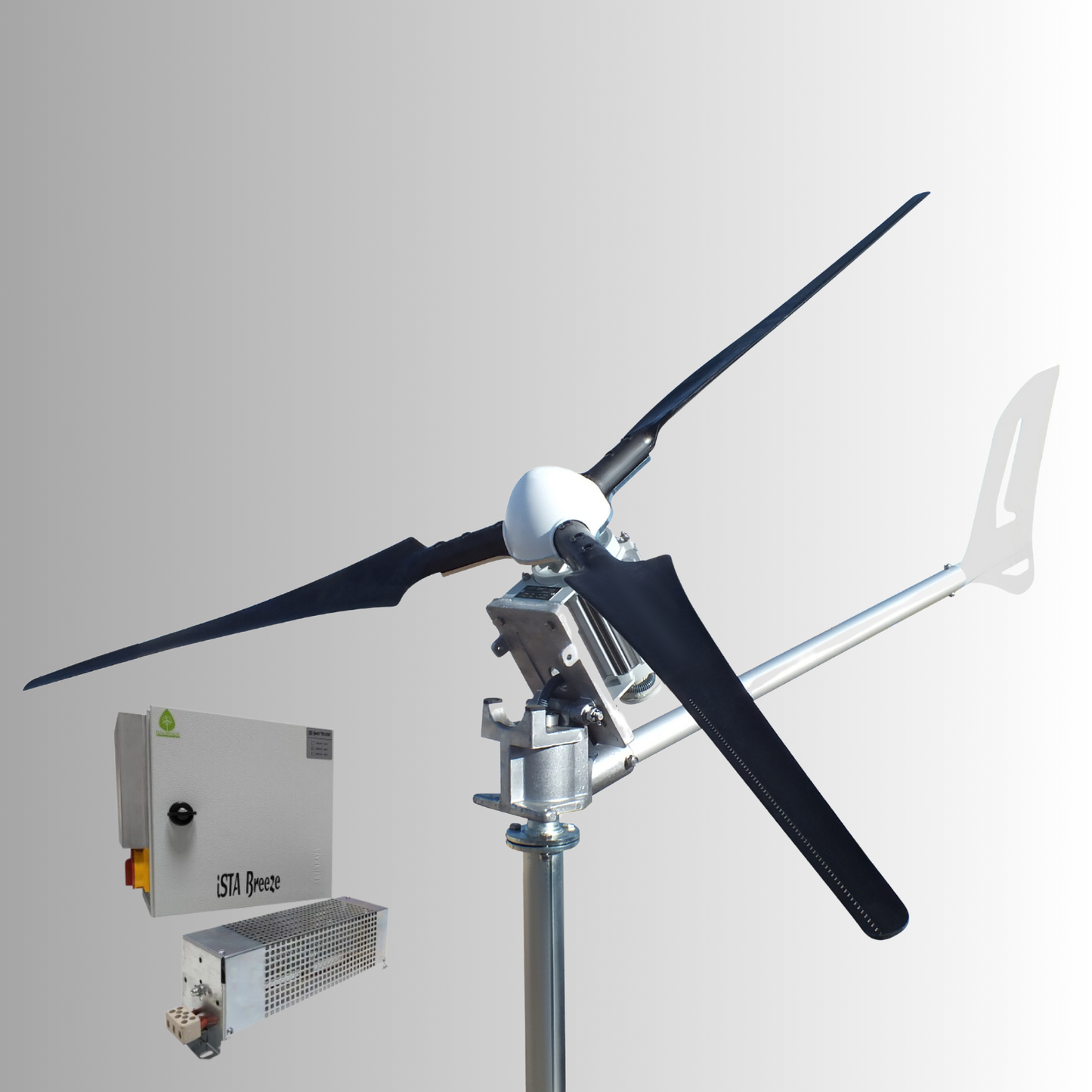 Kit i-1500W 24V/48V Windsafe Wind Turbine Wind Generator & Charge Controller (for Acid & Gel Battery) & Tower