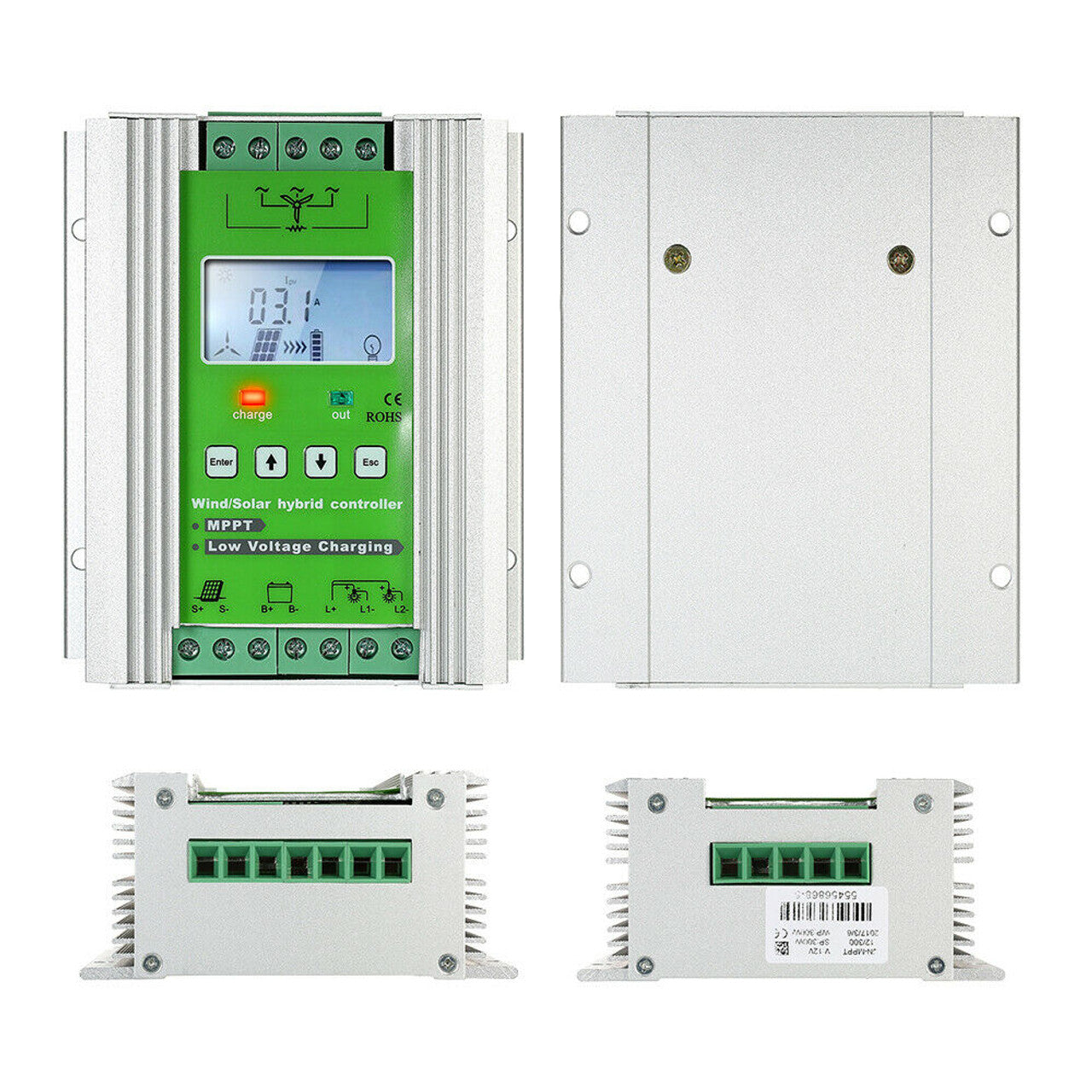 Charge Controller MPPT 12-24V 500W for Wind Turbine Generator