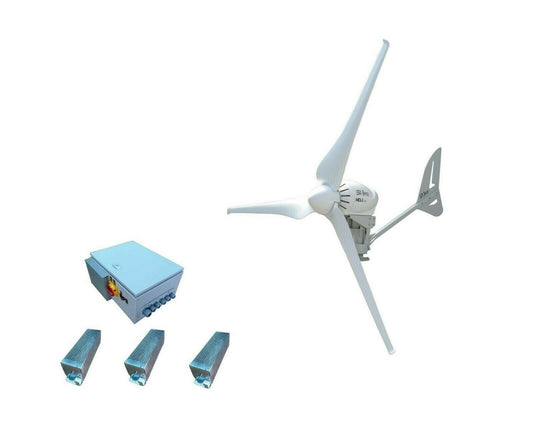 Kit Heli 4000W 48V Wind Turbine Wind Generator + Charge Controller