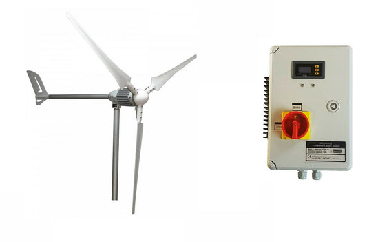 Kit i-1000W 24V Wind Turbine Wind Generator & Hybrid Charge Controller & Tower