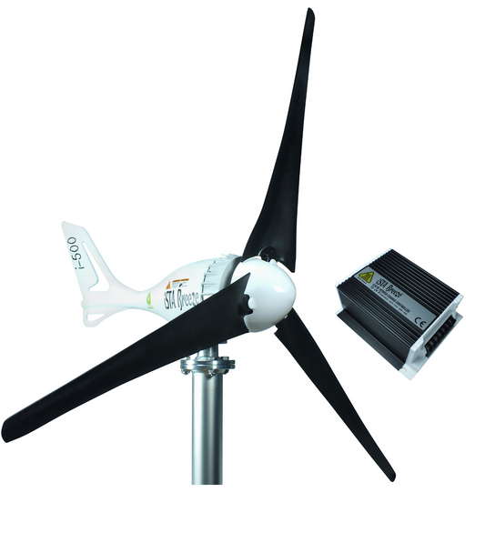 Kit i-500W 12V/24V Wind Turbine Wind Generator & Hybrid Charge Controller & Tower