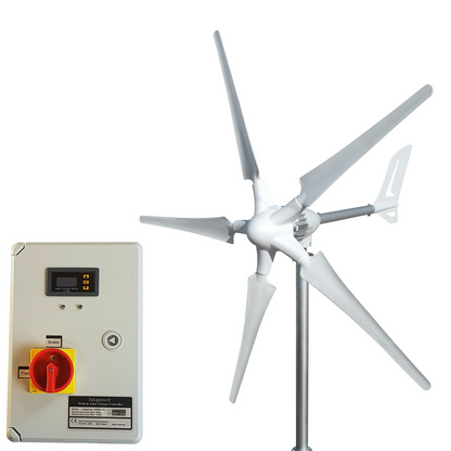 Kit i-1000W 24V Wind Turbine Wind Generator & Hybrid Charge Controller & Tower