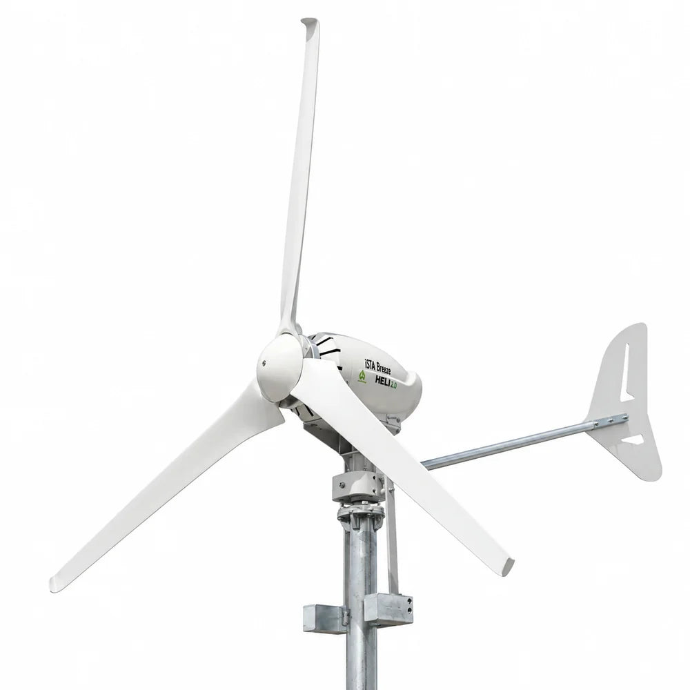 Aerogenerador Heli de 2KW conectado a la red con nueva pala