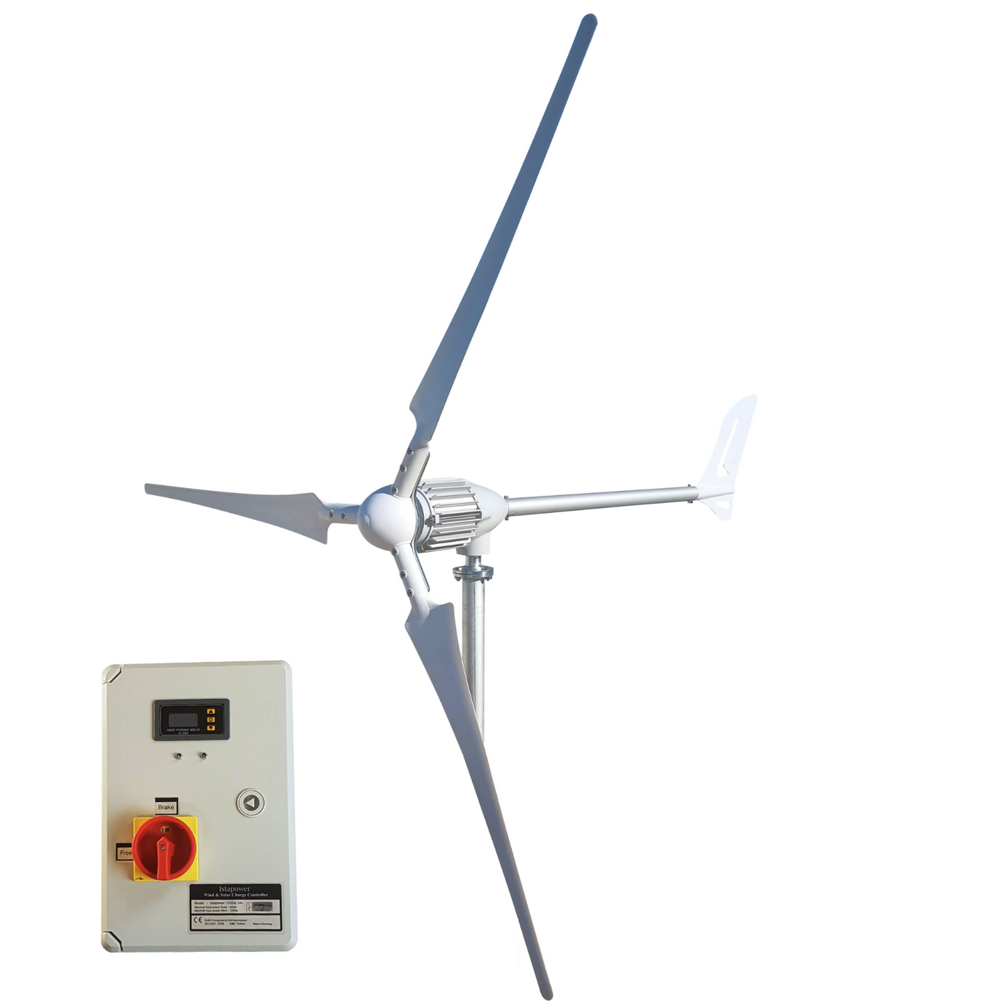 Kit i-1000W 24V Wind Turbine Wind Generator & Hybrid Charge Controller & Tower