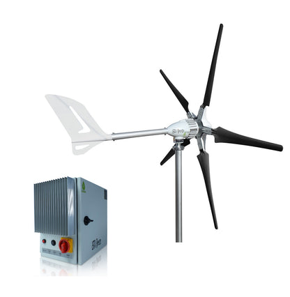 Kit i-1500W 48V Wind Turbine Wind Generator & Charge Controller (for Acid & Gel Battery) & Tower