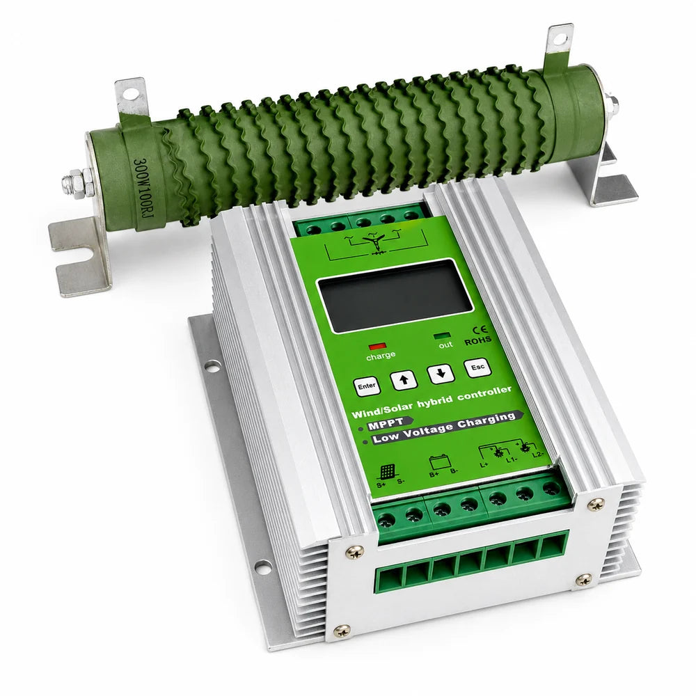 Controlador de carga MPPT 12-24 V 500 W para generador de turbina eólica 