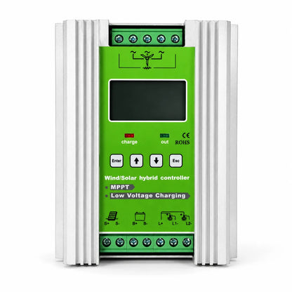 Controlador de carga MPPT 12-24 V 500 W para generador de turbina eólica 