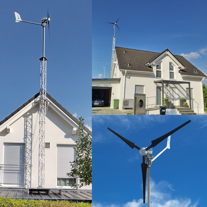 Kit i-2000W 48V Windsafe Wind Turbine Wind Generator & Charge Controller (for Acid & Gel Battery) & Tower