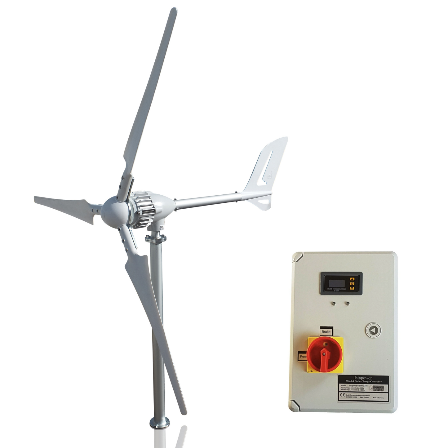 Kit i-700W 12V Wind Turbine Wind Generator & Hybrid Charge Controller & Tower