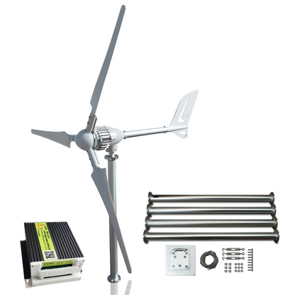 Kit i-700W 12V Wind Turbine Wind Generator & Hybrid Charge Controller & Tower