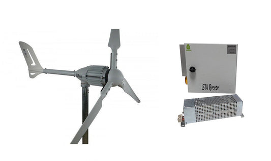 Kit i-1500W 48V Wind Turbine Wind Generator & Charge Controller (for Acid & Gel Battery) & Tower