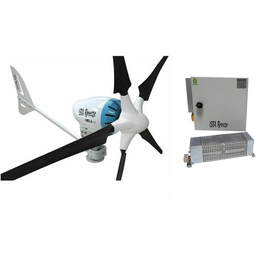 Kit Heli 2000W 48V Off-Grid Wind Turbine Wind Generator & Charge Controller (for Lithium Battery)