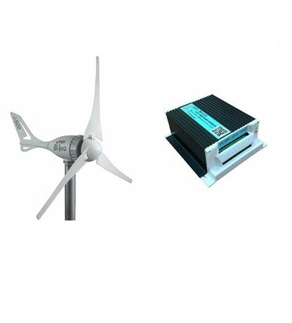 Kit i-500W 12V/24V Wind Turbine Wind Generator & Hybrid Charge Controller & Tower