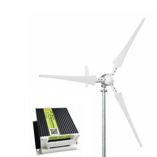 Kit i-700W 48V Aerogenerador y controlador de carga híbrido y torre