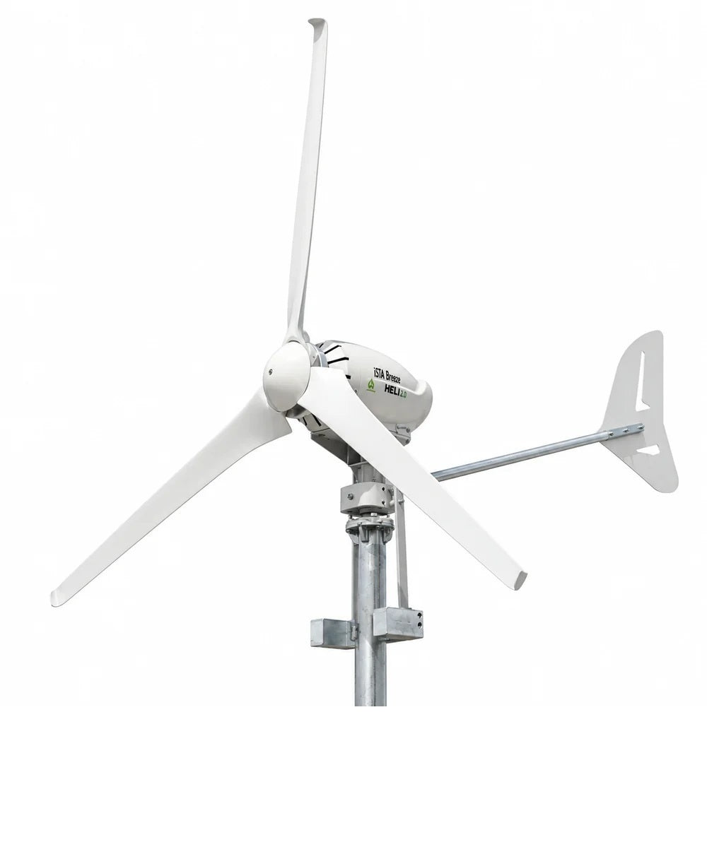 Aerogenerador Heli de 2KW conectado a la red con nueva pala